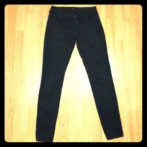 Black 7 for all Mankind Skinny Jeans